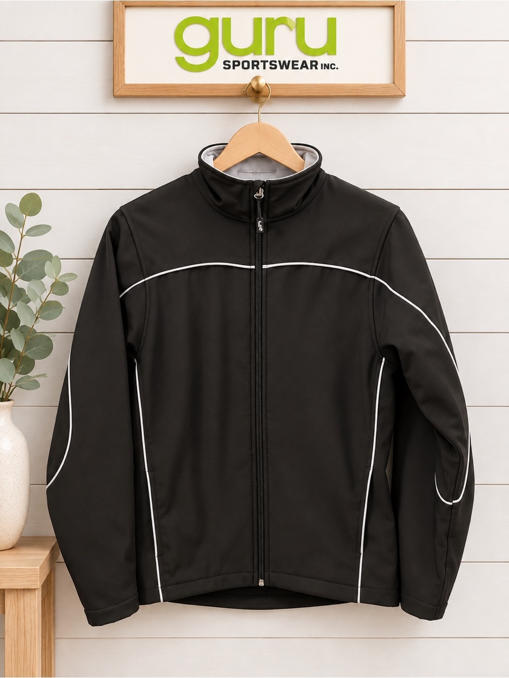 GURU Black Softshell Jacket Size S
